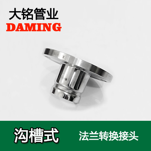DN150 溝槽式深夜18禁下载法蘭轉換直通接頭（304 316L）